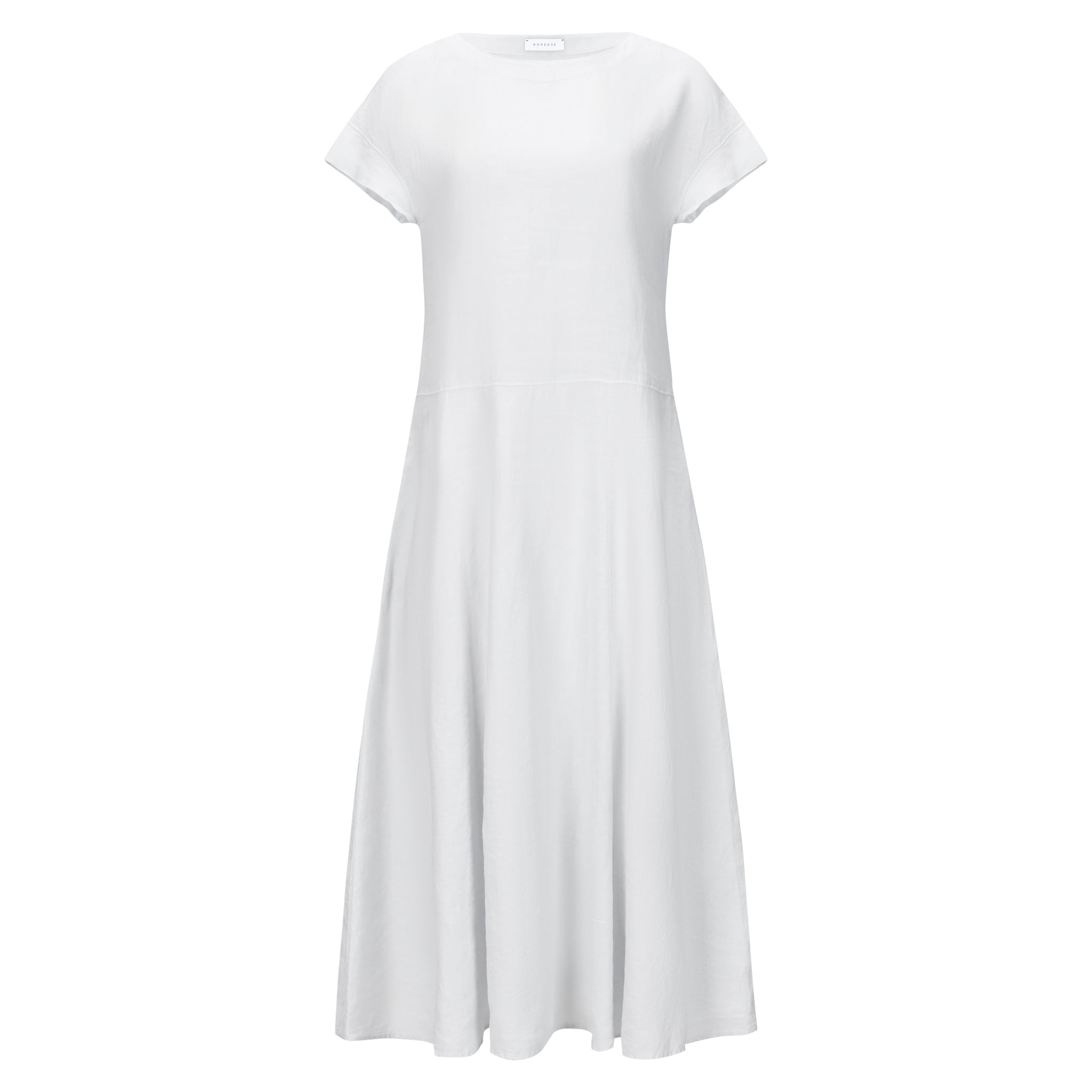 rosso35 linen dress Rosso35 Women's Ivory Tiered Linen Maxi Dress Timeless