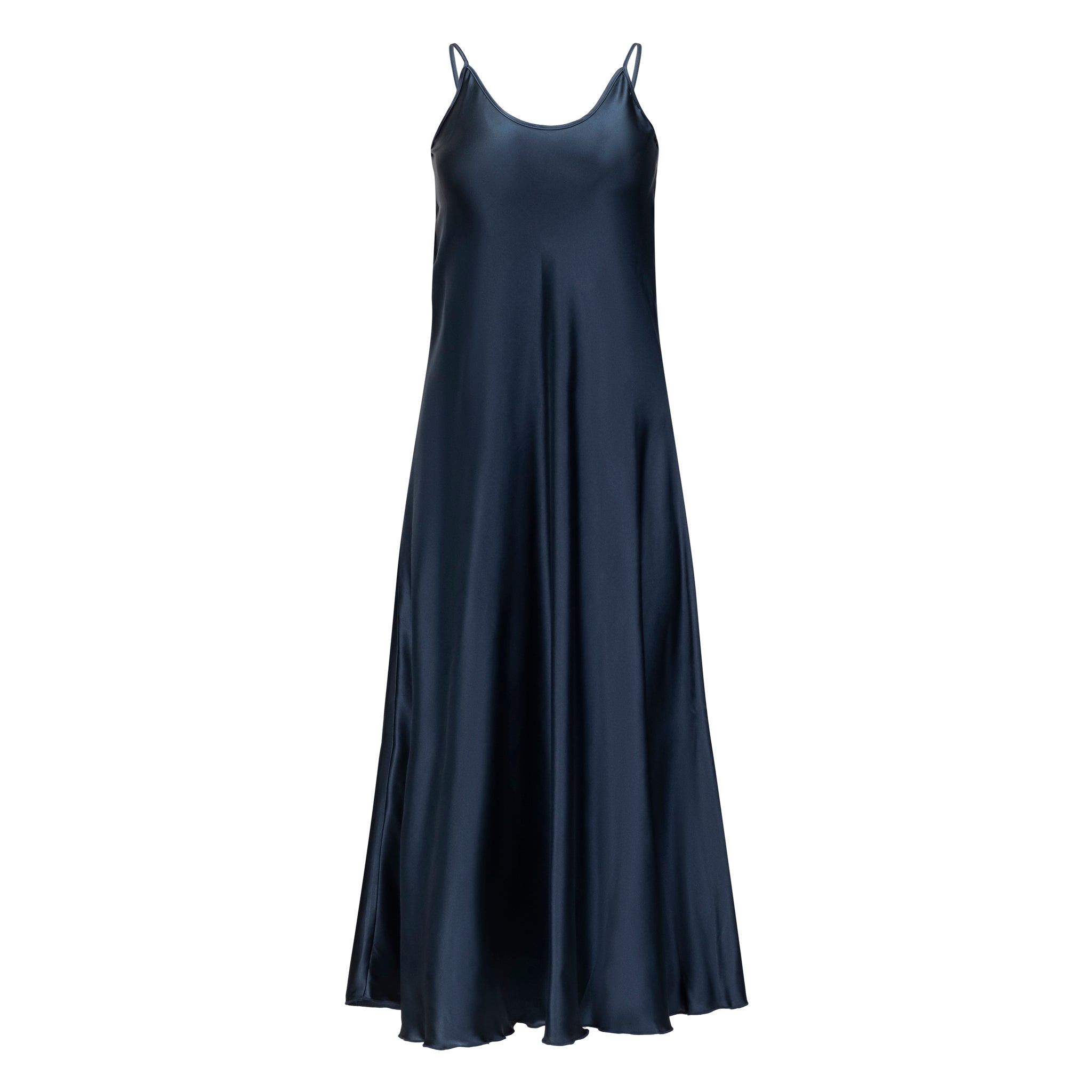 Silk Camisole Dress Navy