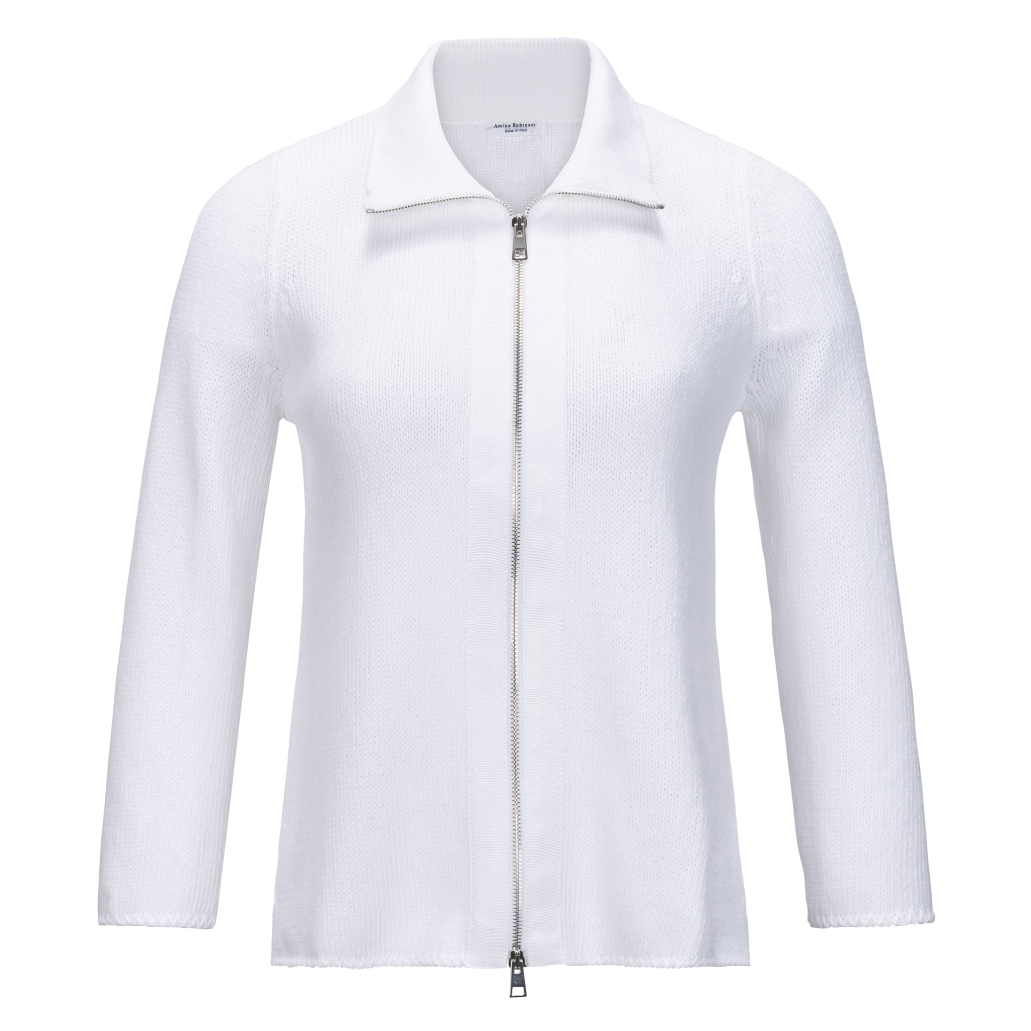 AMINA RUBINACCI SISTEMA COTTON V-NECK JUMPER