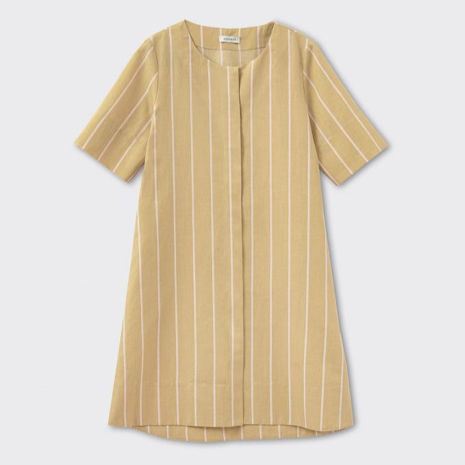 blue dress for baby girl Rosso35 Striped Button Down Dress Timeless Martha's Vineyard