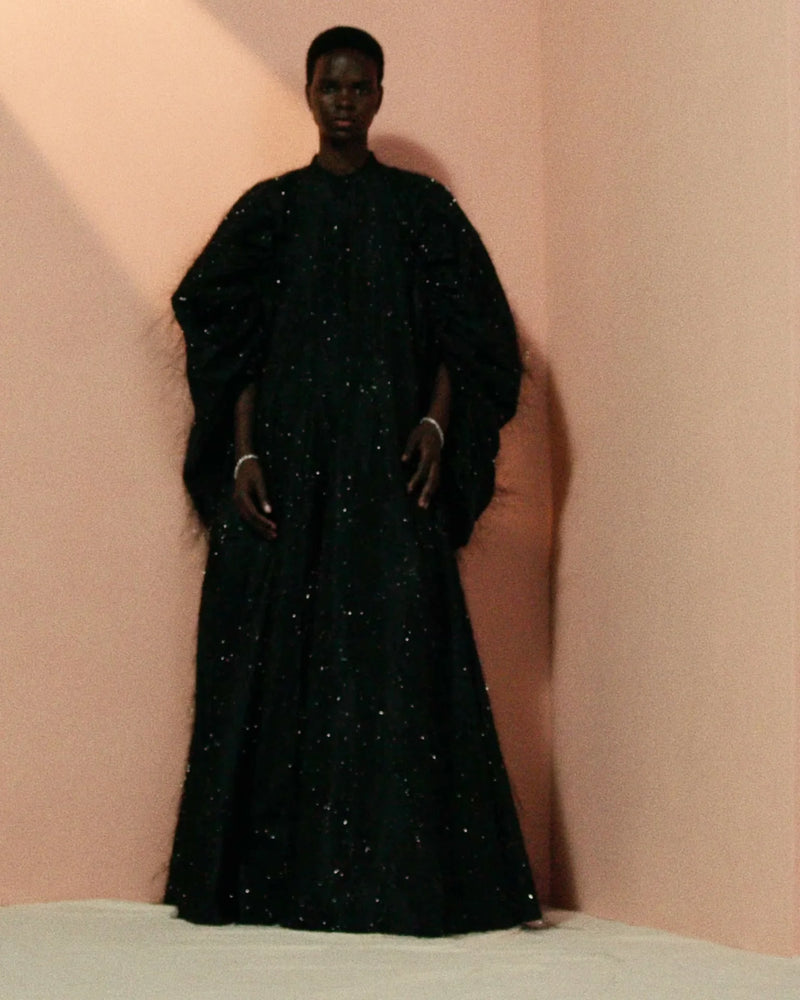 Palmer / / Harding Black Sparkle Encompass Taffeta Gown Timeless Martha's Vineyard 