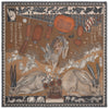 Sabina Savage Floating Rabbits Wool & Silk Square Timeless Martha's Vineyard 