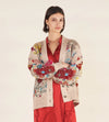 Mantero Colorful Claude Floral Button Down Cardigan Timeless Martha's Vineyard 