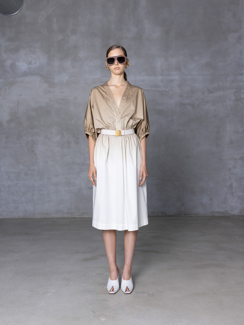 nude short sleeve dress Sheer Short-Sleeve Mocha Nude Glitter Formal Dress Mocha / 8