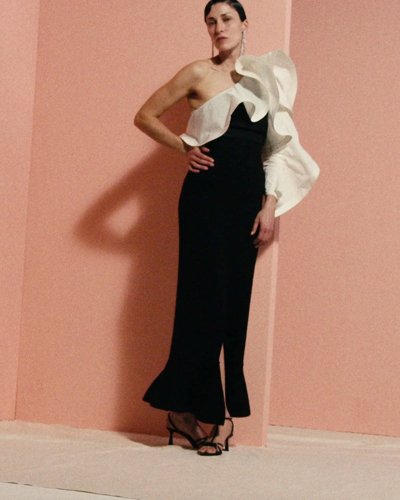 Palmer / / Harding Fluted Cotton + Cashmere Skirt Timeless Martha's Vineyard 
