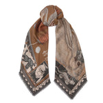 Sabina Savage Floating Rabbits Wool & Silk Square Timeless Martha's Vineyard 