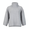 La Fée Parisienne Grey Hand-Knit Cashmere Turtleneck Timeless Martha's Vineyard 