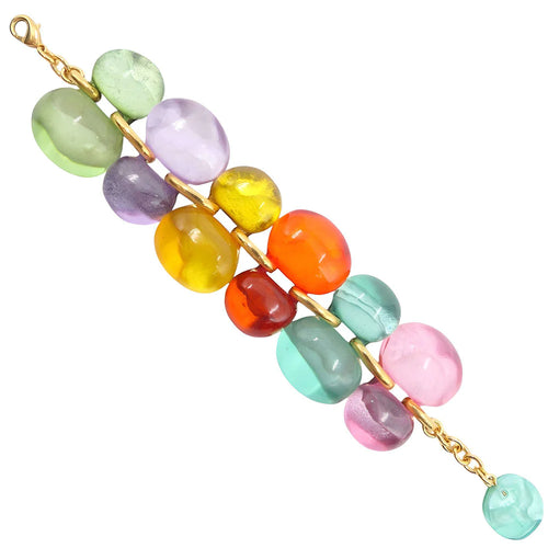 Dominique Denaive Multicolor Andrea Bubble Bracelet Timeless Martha's Vineyard 