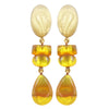 Premila Resin Drop Clip Earring - Mango