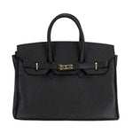 Gianni Segatta Epsom Leather Iconic Tote Black Timeless Martha's Vineyard