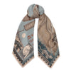 Sabina Savage Floating Rabbits Wool  & Silk Square Timeless Martha's Vineyard
