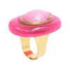 Dominique Denaive Pink White Raquel Statement Ring Timeless Martha's Vineyard 