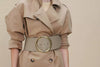 Vaincourt Black Large Round Buckle La Splendide Belt Timeless Martha's Vineyard 