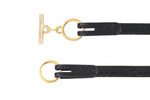 Vaincourt L'attachante Belt - Noir Salmon Timeless Martha's Vineyard