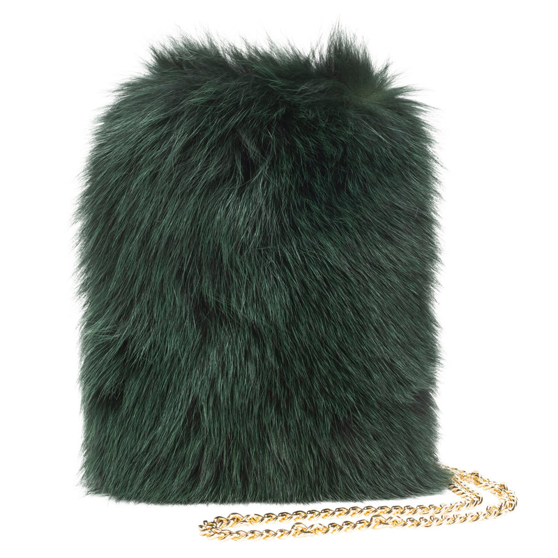 Fox Fur Purse - Emerald Timeless Martha's Vineyard