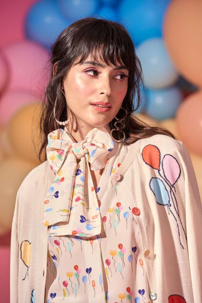 Maison Common Bow Balloon Tie Blouse Timeless Martha's Vineyard