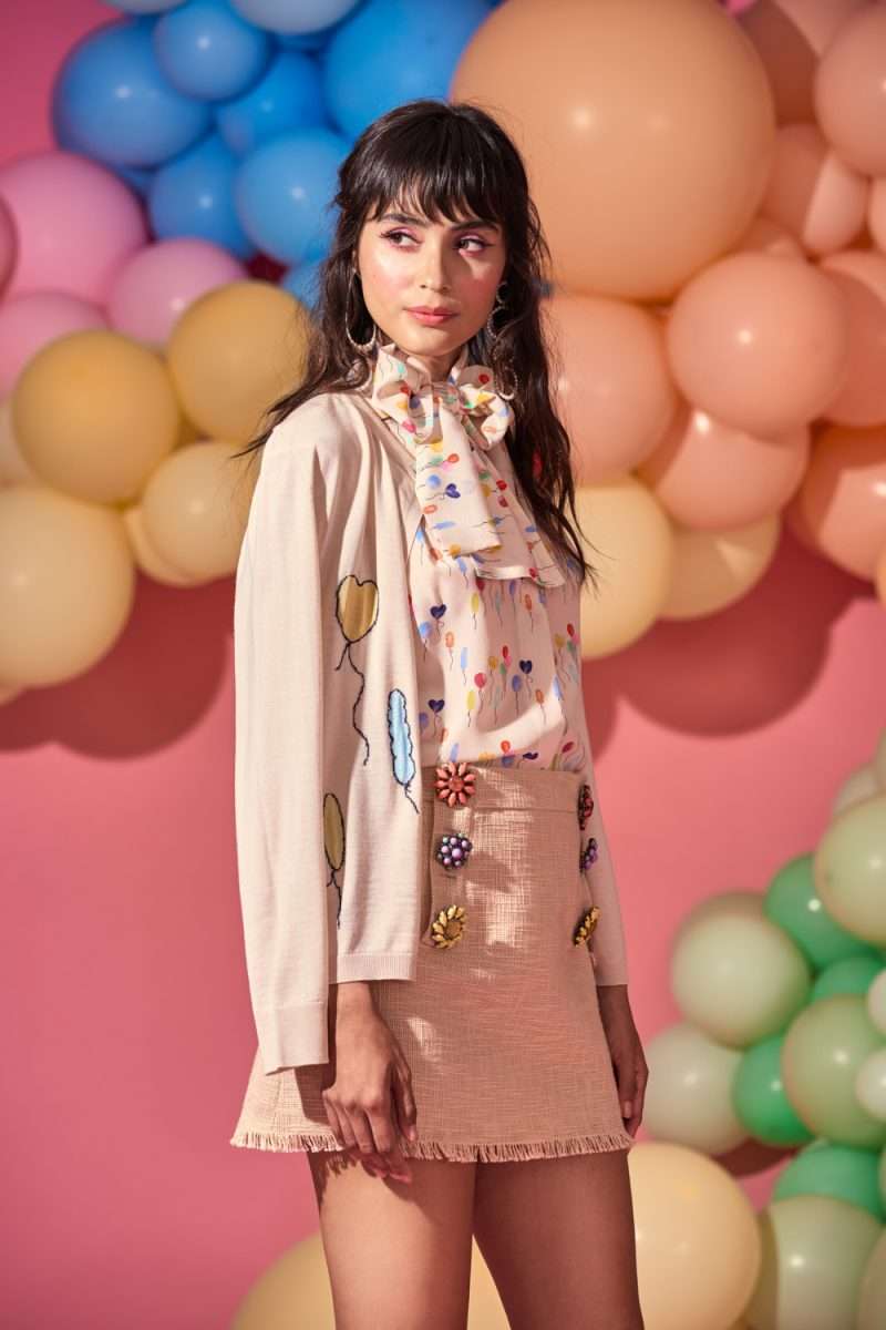 Maison Common Bow Balloon Tie Blouse Timeless Martha's Vineyard