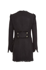 Maison Common Long Cotton Jacket - Black Timeless Martha's Vineyard