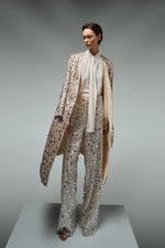 DESANTIS Embellished Sequins Couture Cream Pants Timeless Martha's Vineyard 