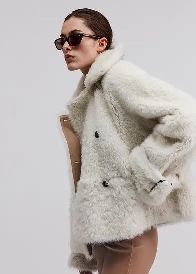 Utzon Lacon Shearling Reversible Jacket Timeless Martha's Vineyard 