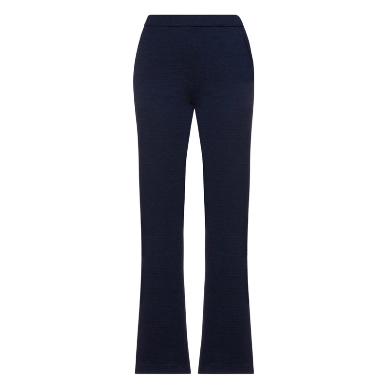 Majestic Filatures French Terry Flared Pant - Navy Timeless Martha's Vineyard 