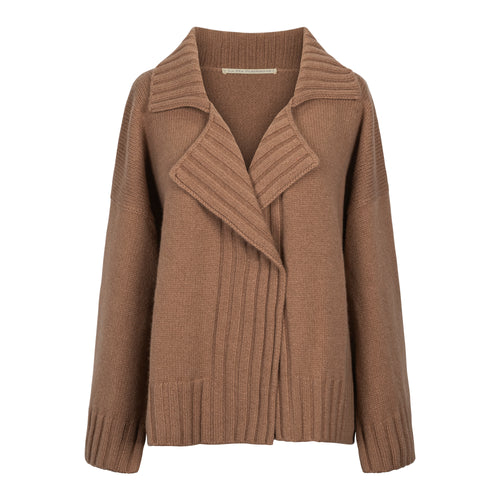 La Fée Parisienne Camel Cashmere Open Cardigan Timeless Martha's Vineyard 
