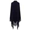 Douxdimanche Navy Cashmere Triangle Fringe Yumi Wrap Timeless Martha's Vineyard 