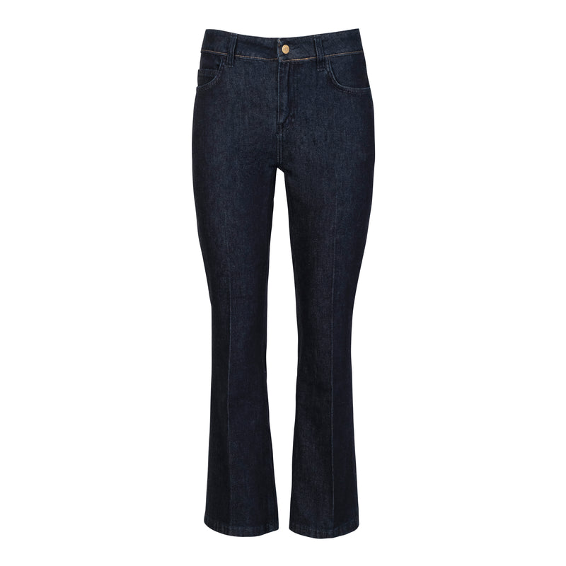 Anaii Cropped Indigo Bootcut Rinsed with Cashmere Timeless Martha's Vineyard 