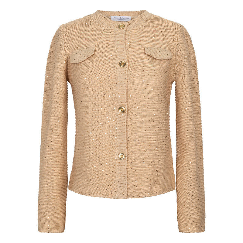 Savoia Sequins Cardigan - Gold