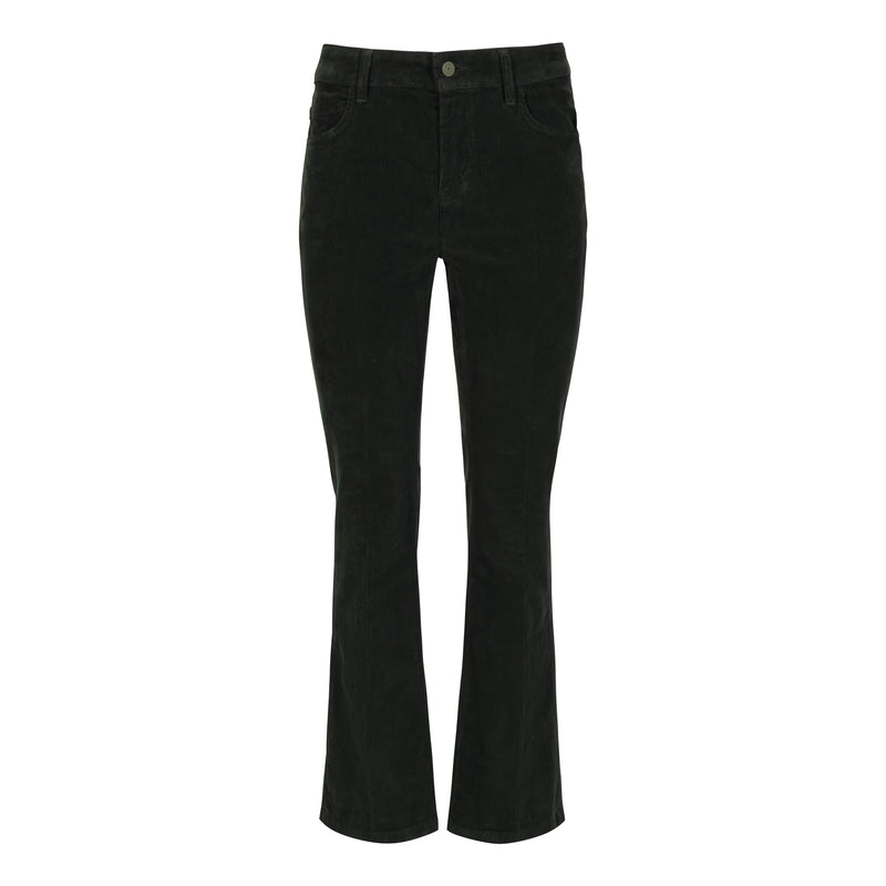Anaii Cropped Bootcut Corduroy Forest Green Pant Timeless Martha's Vineyard 