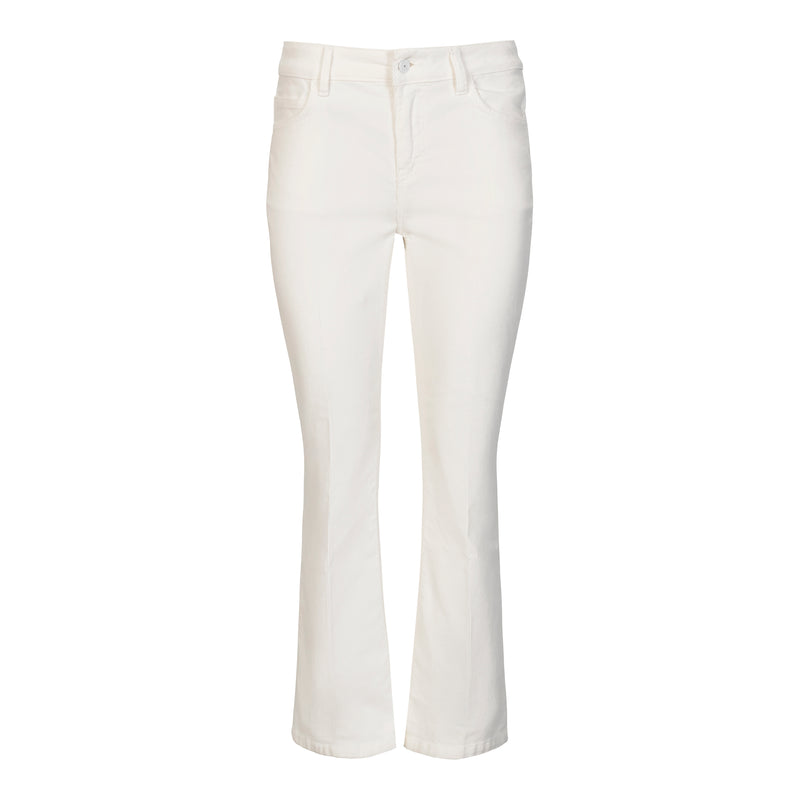 Anaii Cropped Winter White Bootcut Corduroy Pant Timeless Martha's Vineyard 