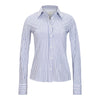 Skin Like Fitted Button Down Shirt - Double Stripe Blue