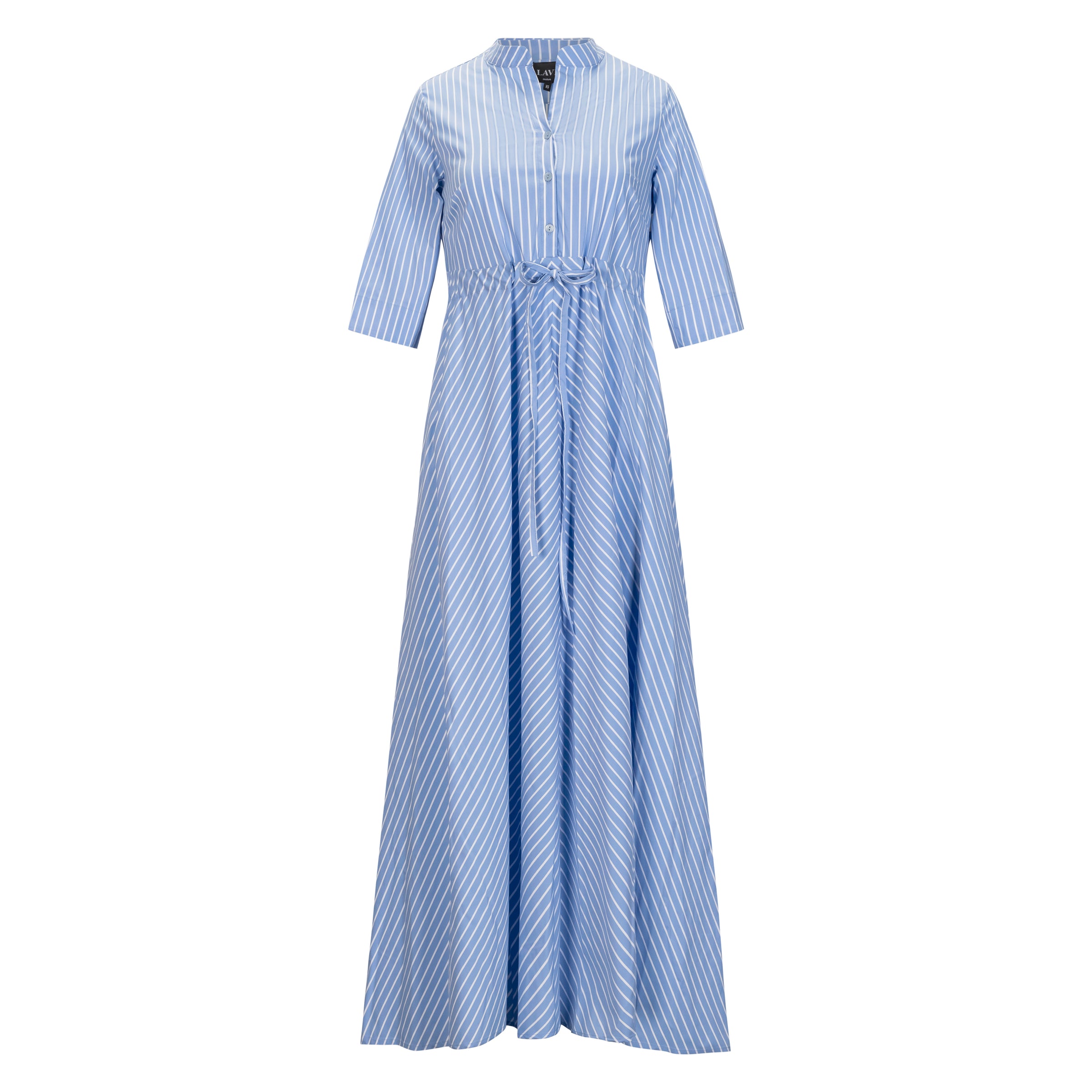 Lavi Short Sleeve Maxi Dress Blue + White Stripe Timeless Lavi Short Sleeve Maxi Dress Blue + White Stripe Timeless