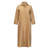 Long Sleeve Shirt Dress - Sand