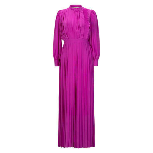 MILVA MI Purple Long Sleeve Maxi Dress Timeless Martha's Vineyard 