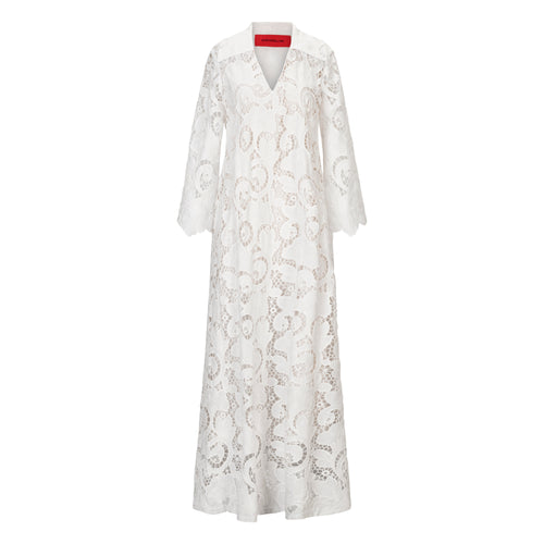 Margareth & Moi Hublot White Eyelet Maxi Dress Timeless Martha's Vineyard 