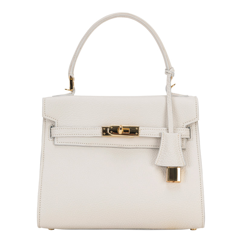 Timeless Iconic Mini Top Handle Crossbody - Bone White