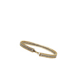 Lucky Charm S Zip Bracelet - Silver Silk Thread