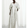 Honesty Opens Linen Gown - Silver