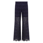 Sfizio Navy Eyelet Sheer Pants with Shorts Lining Timeless Martha's Vineyard 