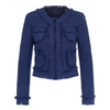 Maison Common Navy Cotton Tweed Jacket Timeless Martha's Vineyard 