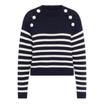 Maison Common Striped Sailors Sweater - Navy + White Timeless Martha's Vineyard 