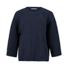 La Fée Parisienne Chunky Knit Cloe Silk Navy Sweater Timeless Martha's Vineyard 