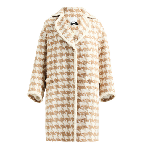 Edward Achour Iconic Camel Beige Coat Timeless Martha's Vineyard 