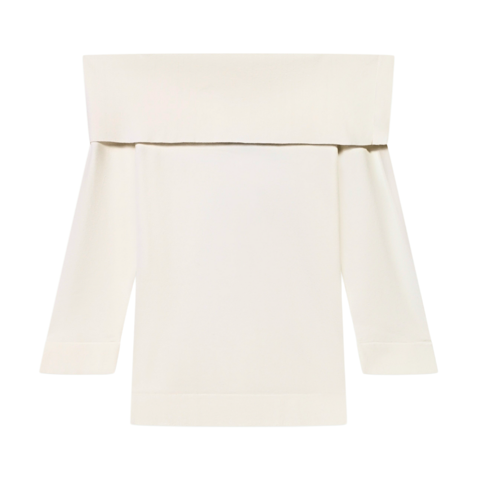 Natan Liv Off The Shoulder Stretchy Knit Top Off White – Timeless