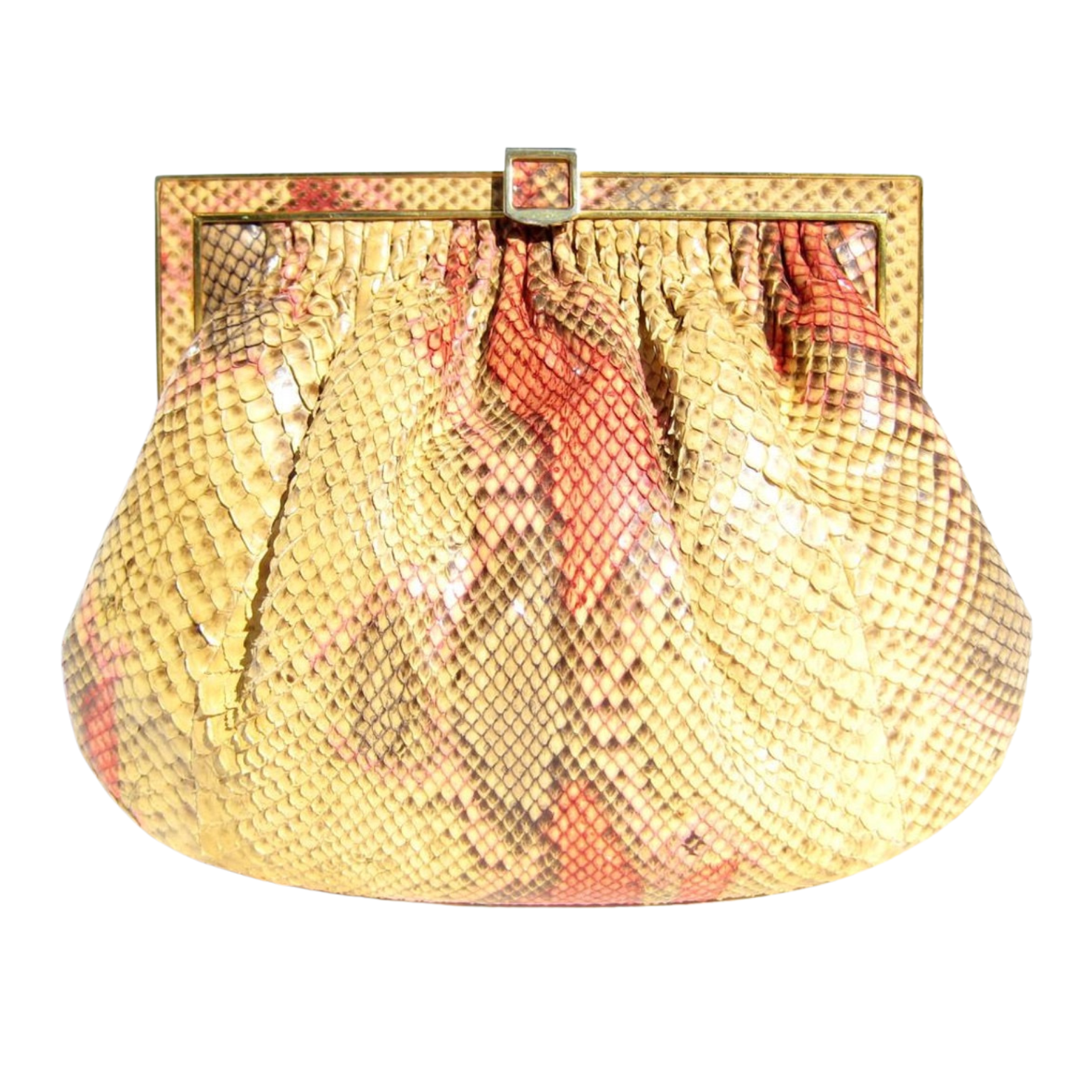 Parri's Florence Italy Petite Python Bag Salmon + Ivory – Timeless