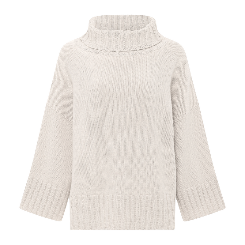 Winter white cashmere sweater hotsell