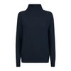 Purotatto Mock Neck Cashmere Sweater in Navy Timeless Martha's Vineyard 