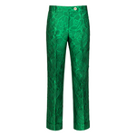 Margareth & Moi Floral Brocade Pants - Green Timeless Martha's Vineyard