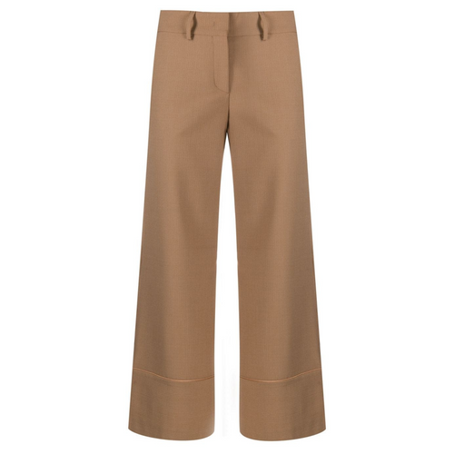 Piazza Sempione Camel Wide Leg Pants Timeless Martha's Vineyard